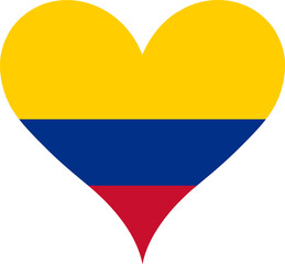 Heart Flag Colombia, Heart Colombia Flag