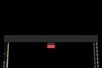 レース開始を示すオールレッドのシグナル表示
