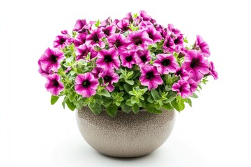 Fototapeta premium Purple Petunia Flower in Pot