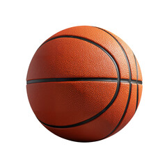 Fototapeta premium Basketball ball with shadow isolated on white background