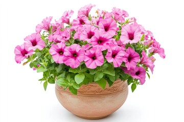 Pink Petunia Flower in Pot