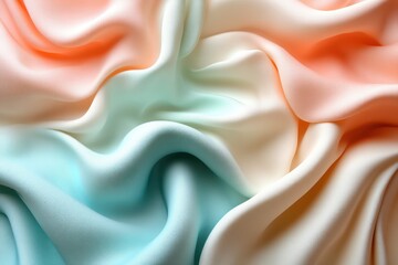 Obraz premium Soft Gradient Fabric Texture with Pastel Colors for Design and Backgrounds