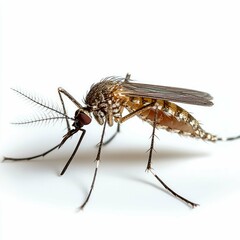 Extreme Close-up of a Mosquito: Detailed Photography of Insect Anatomy