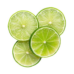 Lime cut slices top view png lime slices png citrus top view png green fruit png fresh slices png transparent background image