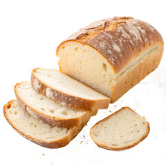 Loaf sliced white bread png sliced bread png fresh loaf png bakery bread png sandwich bread png transparent background image