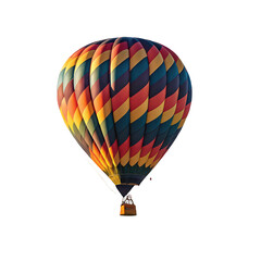 Fototapeta premium Majestic hot air ballo png hot air balloon png sky travel png colorful balloon png aerial view png transparent background image