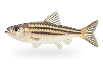 Fototapeta premium Striped Fish with Detailed Fins