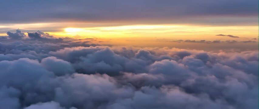 Anamorphic video illuminating the sky with vibrant colors and soft clouds