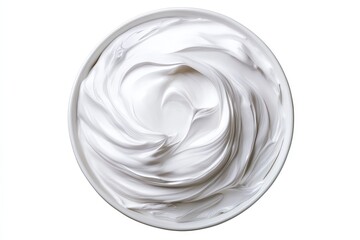 White Cream Swirl in Bowl