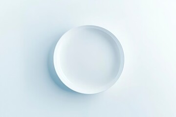 White Plate on White Background