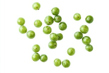 Scattered Green Gooseberry Fruits