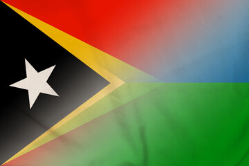 East Timor and Djibouti government flag international negotiation DJI