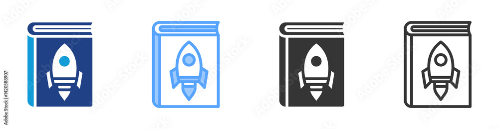 Poster Guide icon set multiple style collection