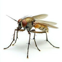 Macro Photography of a Fly: Detailed Close-up View of Insect Anatomy