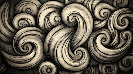 Abstract Swirling Spirals: Art Design
