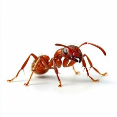 Magnificent Red Ant: A Close-Up Macro Photography