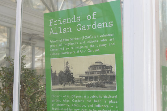 "Friends of Allan Gardens" poster