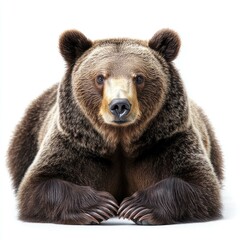 Obraz premium Majestic Brown Bear Close-up: Wild Animal Portrait Photography