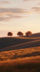 Realistic and grassland bathed