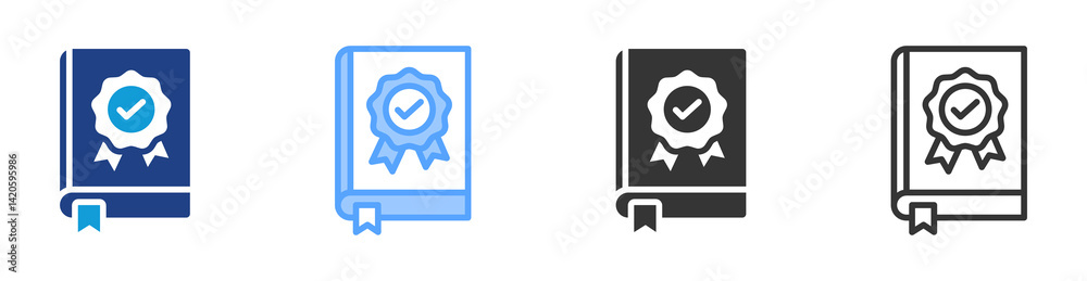 Poster Guideline icon set multiple style collection