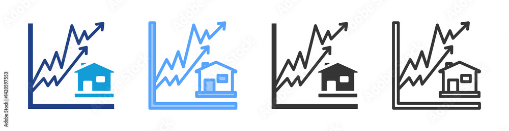 Aufkleber rate icon set multiple style collection