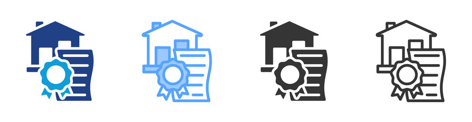 Tax icon set multiple style collection