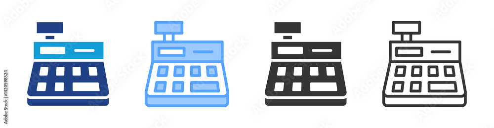 Poster Till icon set multiple style collection