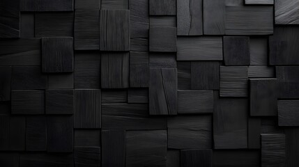 Fototapeta premium Black wooden wall. close up. dark grunge background