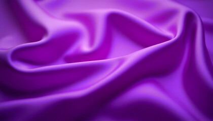 Obraz premium Rich, silky fabric in deep purple cascades gracefully, highlighting its smooth texture and soft luster Generative AI