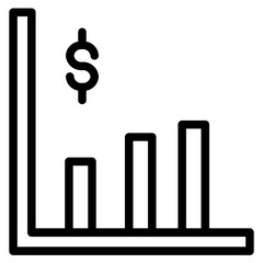 Business Chart Graph Line Icon
