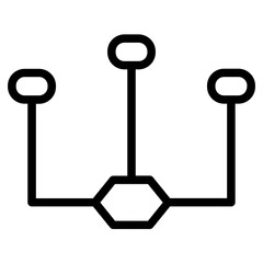 Global Network Trading Line Icon