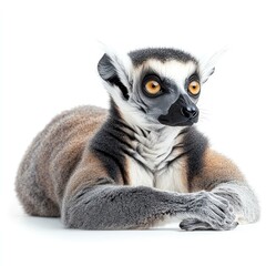 Fototapeta premium Ring-tailed Lemur: Majestic Primate of Madagascar