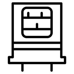 Trading Vending Machine Line Icon