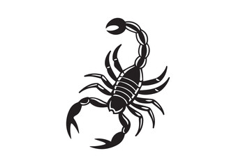 Fototapeta premium Scorpion silhouette vector