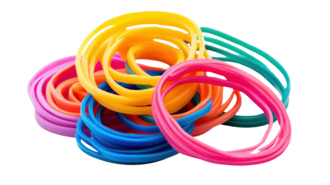 Vibrant Color Rings: A close-up shot reveals an array of colorful rings, each boasting a unique hue, artfully arranged in a visually captivating composition.