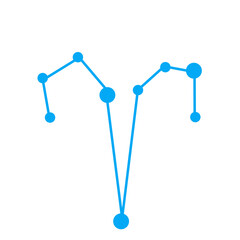 zodiac constellation icon vector