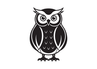 Fototapeta premium Owl silhouette vector