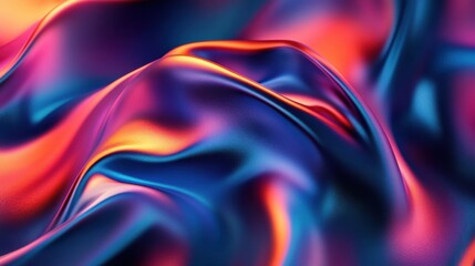 Navy Midnight Blue Satin Gradient Fabric Texture