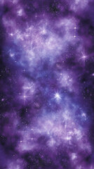 Obraz premium Purple Nebula Space Background