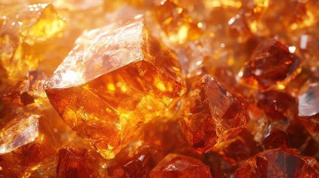 Rusty orange amber firestone abstract background