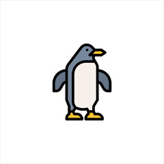 penguin on a white background