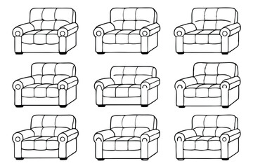 luxury leather recliner sofa set