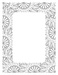 Flower Borders Coloring Books -KDP