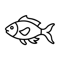 electric blue ram fish line drawn outline vector art - illustration electric blue ram fish, isolated transparent background