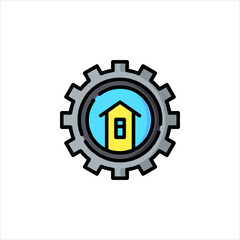 house icon on internet button