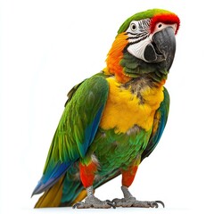 Obraz premium Vibrant Macaw Parrot: A Close-Up Portrait of a Colorful Tropical Bird