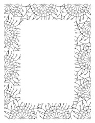 Flower Borders Coloring Books -KDP
