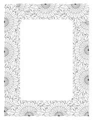 Flower Borders Coloring Books -KDP