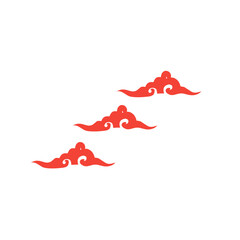 red chinese cloud illustration