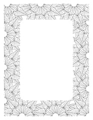 Flower Borders Coloring Books -KDP